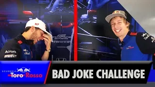 Prepare (not) To Laugh! Pierre Gasly & Brendon Hartley's Bad Joke Challenge