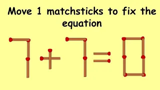 Fix 7 + 7 = 0 | Match Stick Puzzles part 20 | Puzzles with Answer | Feed Brain With Prema