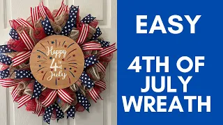 Easy 4th of July Wreath