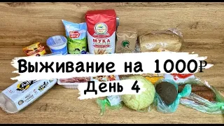 Выживание на 1000 рублей в 2024 году! / День 4 / Экономное меню / Эксперимент / Экономия/ Закупка 🍏