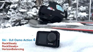 Ski - DJI Osmo Action 4. Тест электронной стабилизации - как снимает DJI Osmo Action 4 на горнолыжке