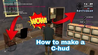 How to make own C-hud for SA-MP.