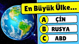 Coğrafya Bilgin Ne Kadar İyi? 🌍🧠🤔 Genel Kültür Bilgi Yarışması