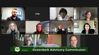 Greenbelt Advisory Commission Meeting 3-3-22