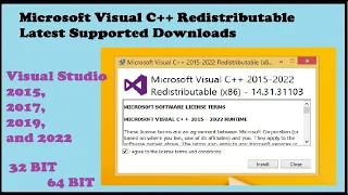 Cara Download dan Install Microsoft Visual C++ 32Bit atau 64Bit 2015, 2017, 2019, and 2022 Terbaru