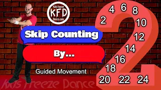 Kids Freeze Dance | Skip Counting by 2 song, game, brain break and guided movement!