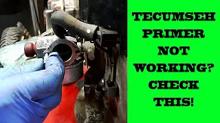 Tecumseh Primer Not Working? Quick Fix. Check This Out!