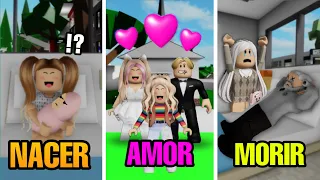 😱NACIMIENTO al AMOR a la MUERTE EN BROOKHAVEN!! (Roblox)