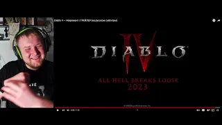 Реакция на Diablo 4: Новый синематик, геймплей и обсуждения с оценкой.