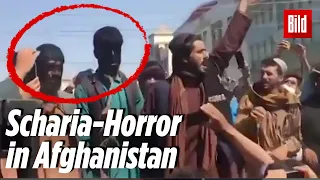 Taliban teeren ihre Gegner und peitschen sie aus