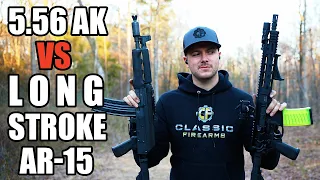 Long Stroke AR-15 vs 5.56 AK-47