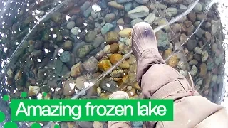 Man Films Amazing Walk Across World's Deepest Frozen Lake