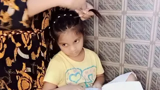 cute hairstyle using rubber bands #kids hairstyle with rubber bands#little girl hairstyles#Saba khan