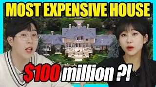 ANOTHER LEVEL  😳 Korean React To Most Expensive American celebrities House!