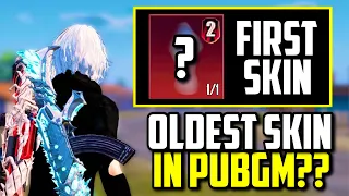 USING THE FIRST EVER SKIN IN PUBG MOBILE!!