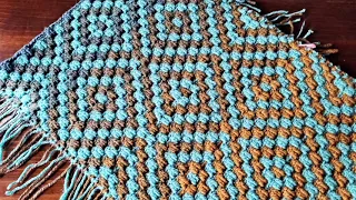 Mosaic Crochet Pattern #30 - Work Flat or In The Round - Right or Left Handed - MULTIPLE of 28+3