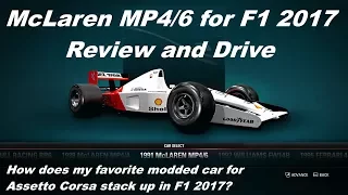 Driving the McLaren MP4/6 for F1 2017