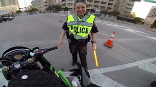 Cute Cop LOVES Wheelies! - {Dallas Stunt Ride}