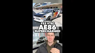 Insane Toyota Ae86 with a s2000 F22 Supercharged Engine