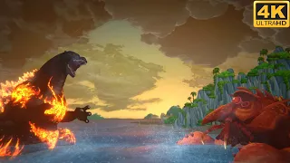 BURNING GODZILLA vs EBIRAH BOSS FIGHT - Dave The Diver Godzilla DLC Ending (4K 60FPS)