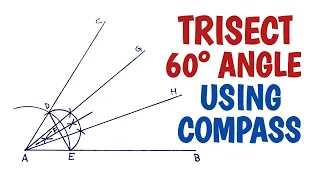 How to trisect 60 degree angle using compass....