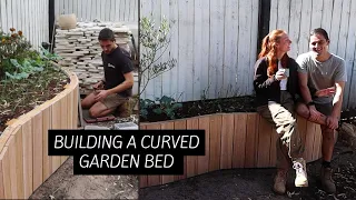 Building a curved RAISED GARDEN BED | The Eberharts