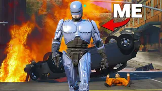 ROBOCOP ELIMINATES CRIMINALS! | GTA 5 RP