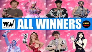 VMA's 2022 - ALL WINNERS | 2022 MTV Video Music Awards | August 28, 2022 | ChartExpress