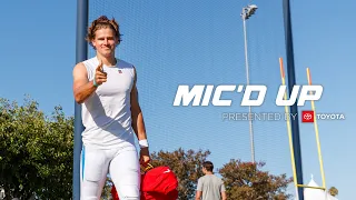 NFL Mic'd Up: Justin Herbert at Chargers 2021 Training Camp | LA Chargers