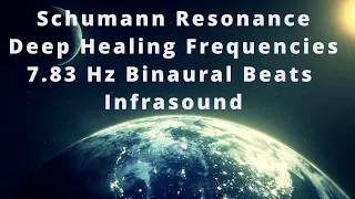7.83 Hz Schumann Resonance - Immersive Healing Music - Theta Binaural Beats and subsonics