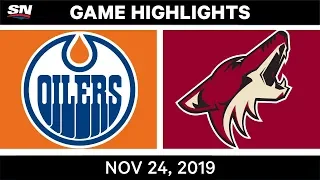 NHL Highlights | Oilers vs Coyotes – Nov. 24, 2019