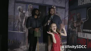 Cailey Flemming Upstages Walking Dead Co-Star Avi Nash at San Diego Comic-Con 2019