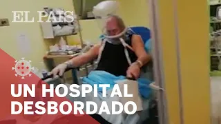 Así es el interior de un hospital DESBORDADO con enfermos de #CORONAVIRUS