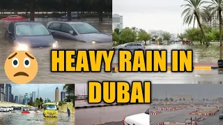 Heavy Rain in Dubai| Temperature dropped down 🌡️🥶❄️#winterrain #uaerain