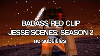 badass red clip jesse scenepack: season 2 - no subtitles (minecraft story mode)