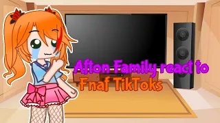 Afton Family react to Fnaf TikToks ||mxchi_swirl