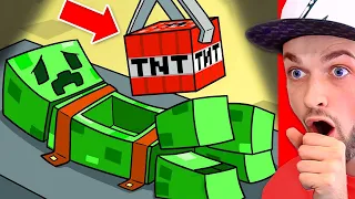 Story of World's *FIRST* Minecraft Creeper! (Cartoon Animation)