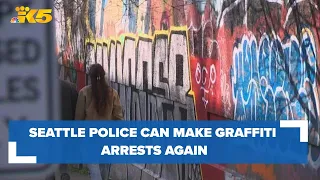Seattle police can make graffiti arrests again, after court reverses judge decision
