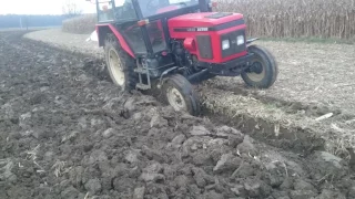 ZETOR 4320 + VOGEL NOOT   ploughing   oranje   orka   orba   Pflügen   szántás