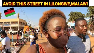 This is Bad Luck & Going To Devil Street, Lilongwe Malawi Downtown.