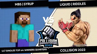 Collision 2023 - MBS | Syrup (Steve) VS Riddles (Kazuya) - Top 64 - Winners Quarters