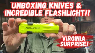 Unboxing Knives and an Incredible Flashlight From Virginia!
