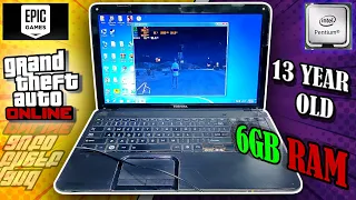 Playing GTA 5 Online on this 13 Year Old Laptop | Intel pentium | 6Gb Ram