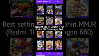 Best Settings For Dolphin MMJR (60FPS for Redmi 10C Cheap Smartphone) Snapdragon 680 3 Ram #mario