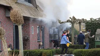 Grote brand in woning Zuiderkade Ede