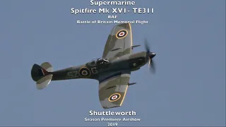 RAF  'Polish Wing' Spitfire Mk XVI - TE311 - Shuttleworth Season Premier Airshow 2019