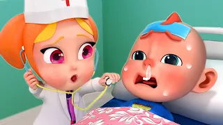 Oh, No! Baby Has a Cold 🤒 🌡️｜Baby Hospital Play 🚑｜Baby Is Sick | More Nursery Rhymes & Kids Songs