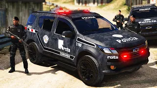 OPERAÇÃO POLICIAL COMBATE ao TRÁFICO na FAVELA - O FOGUETEIRO | GTA 5 VIDA POLICIAL