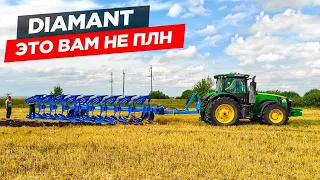 Испытали новый плуга  Lemken Diamant 16, а после вышли на уборку ячменя.