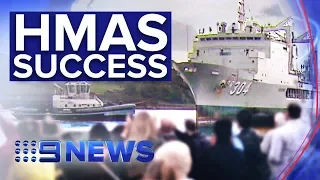 Navy’s oldest ship farewelled after final mission | Nine News Australia